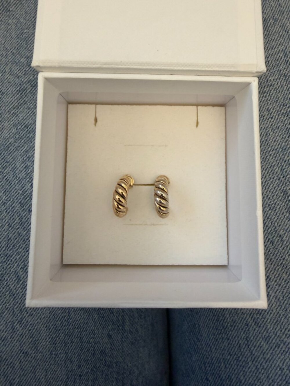 Mejuri Croissant Dome Gold Vermeil Hoop Earrings
